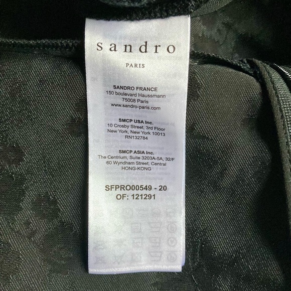 Sandro Walls Faux-Wrap Mini Dress - Picture 7 of 14